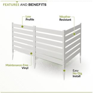 Maui Garden Fence Kit (White)